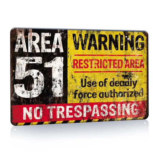 Area 51 - No Tresspassing Sign