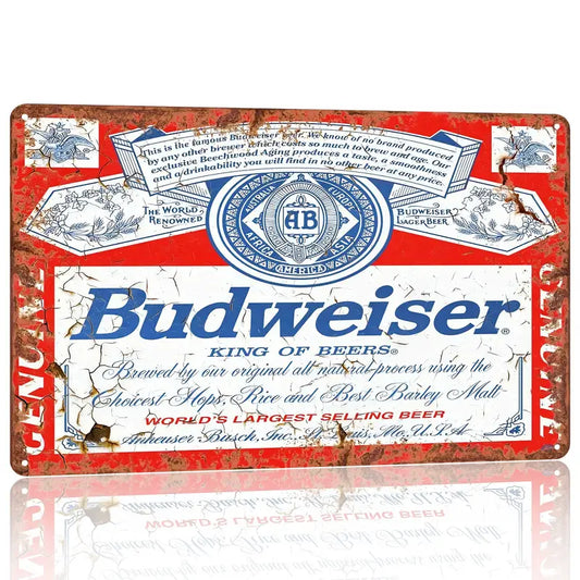 Budweiser Reproduction Vintage Sign
