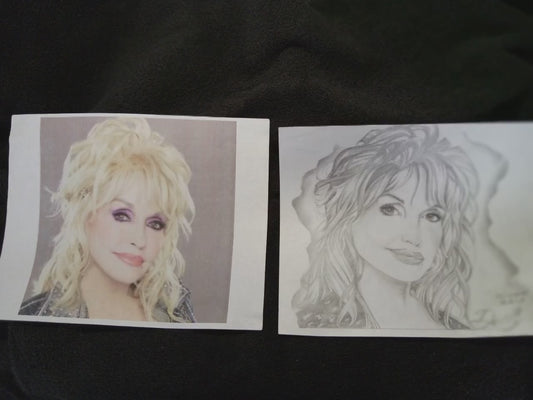 Dolly Parton Pencil Sketch